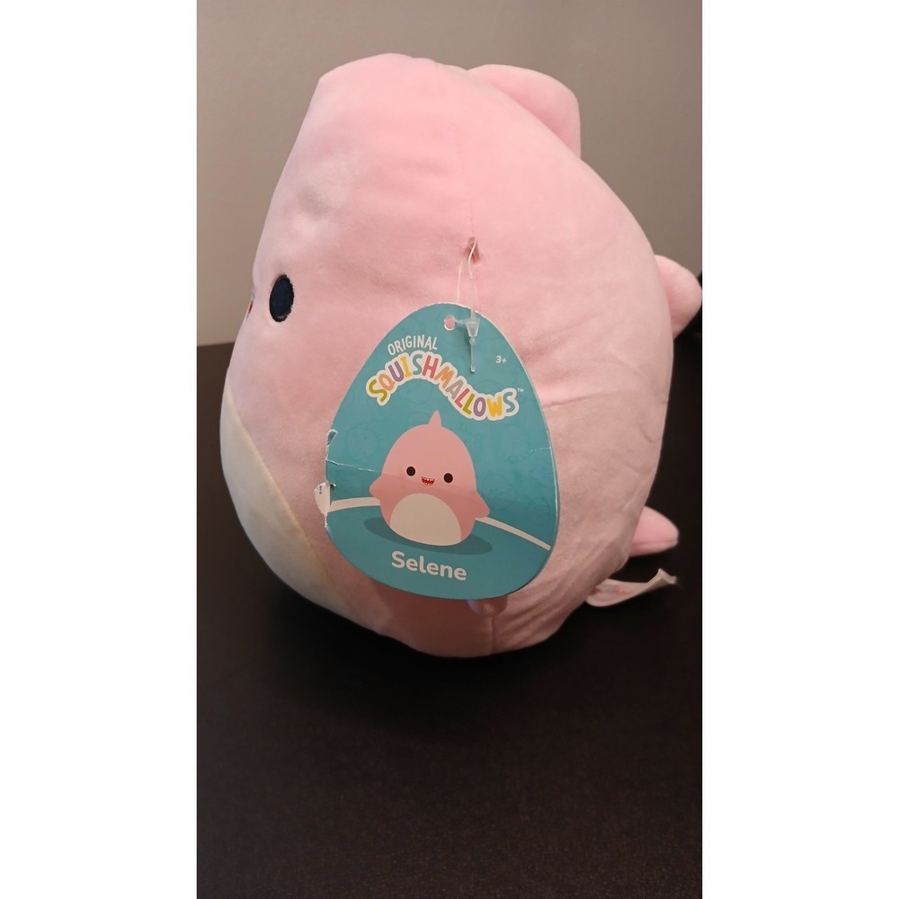 Squishmallows Selene Shark Pink 8 Inch Plush Kellytoy NWT Soft Stuffed Toy - Picture 2 of 6